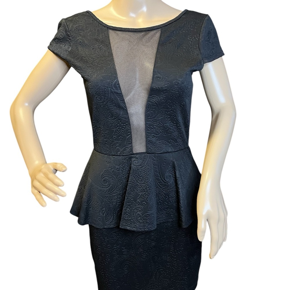 Arden B Black Peplum Dress
